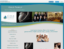 Tablet Screenshot of colefamilypractice.org